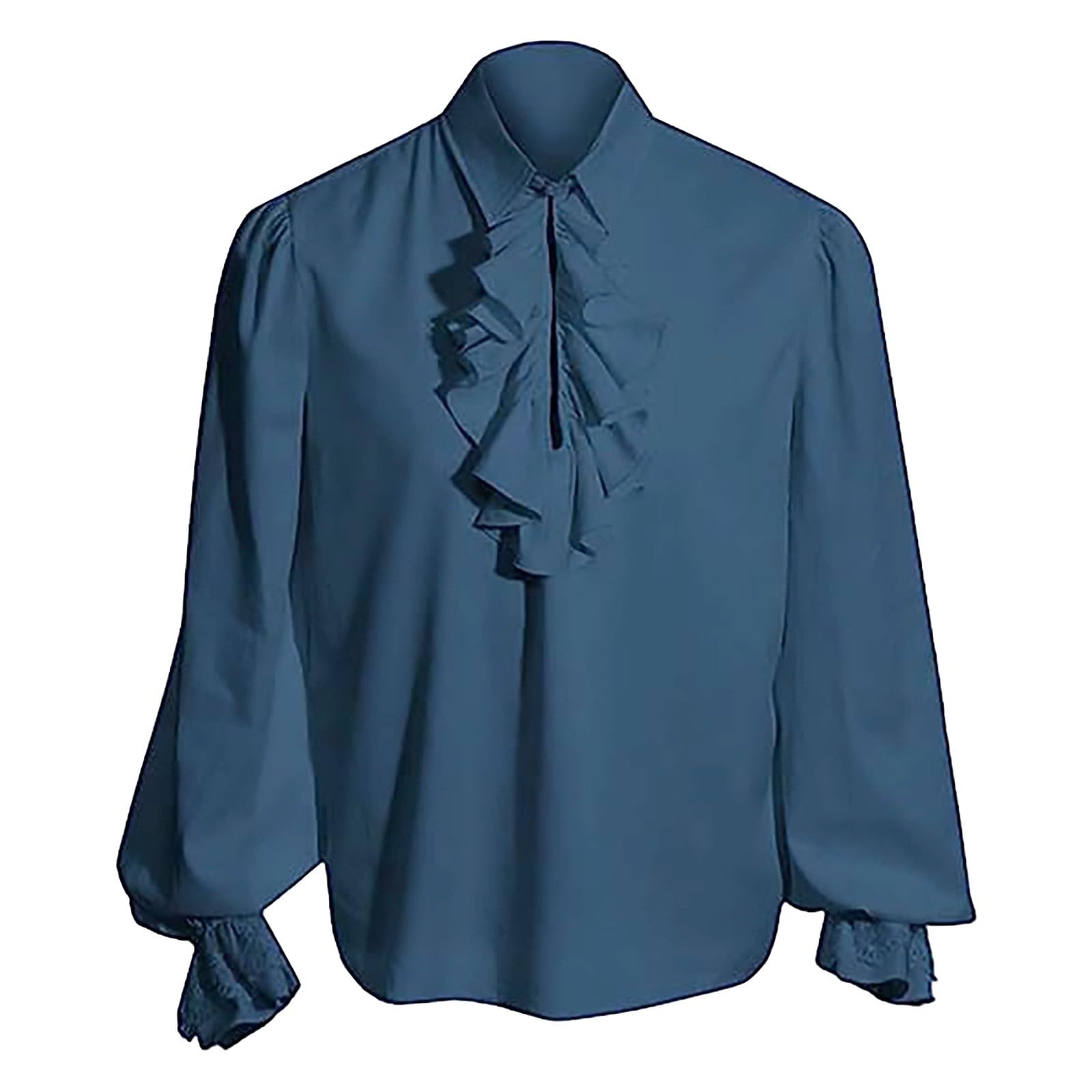 Mens Victorian High Collar Shirt, Victorian Shirt Men
