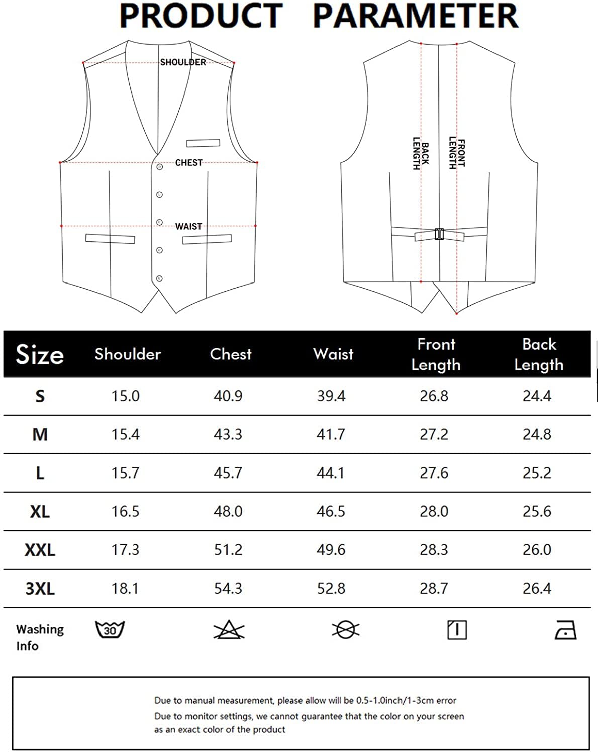PARKLEES Męska hipsterska miejska kamizelka biznesowa formalna slim fit garnitur smoking sukienka kamizelka