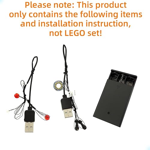 Miniatura 3 de Kit de luces LED compatible con Lego Fighter Plane Chase, para Indiana Jones 77012 (juego de modelos no incluidos)