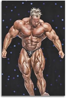 Gym Poster Bodybuilder Poster Jay Cutler Mr Olympia- Poster for Room Aesthetic Posters & Prints on Canvas Wall Art Poster for Room 12x18inch(30x45cm)