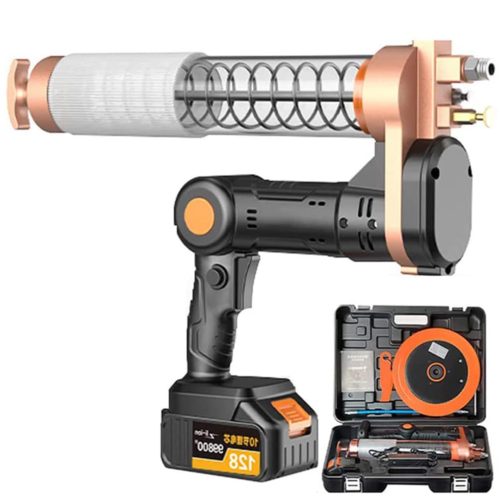 Pistola de engrase inalámbrica de 24 V alimentada por pilas, engrasador eléctrico de alta presión de 12000 PSI, herramienta de lubricación automática portátil para vehículos o maquinaria