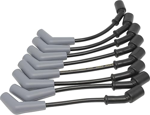Miniatura 2 de DRAGON FIRE PERFORMANCE Black Street Series - Juego de cables de bujía de alto rendimiento de 9.5 pulgadas de bajo ohmio para Chevrolet GM Chevy LS