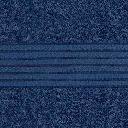 Image of Utopia Towels Luxurious Bath Towels Set, 27 x 54 Inches 100% Ring Spun Cotton, 4 Pack Navy Blue