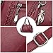 Coolives Bolso Hobo con Bandolera para Mujer Bolsos de Hombro en Cuero de PU Vino Tinto Imagen de Coolives Bolso Hobo con Bandolera para Mujer Bolsos de Hombro en Cuero de PU Vino Tinto