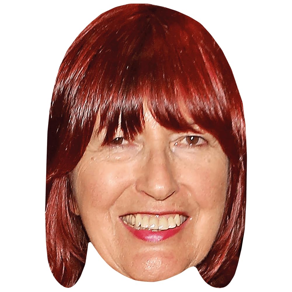 Janet Street-Porter (Smile) Celebrity Mask, Flat Card Face, Fancy Dress Mask