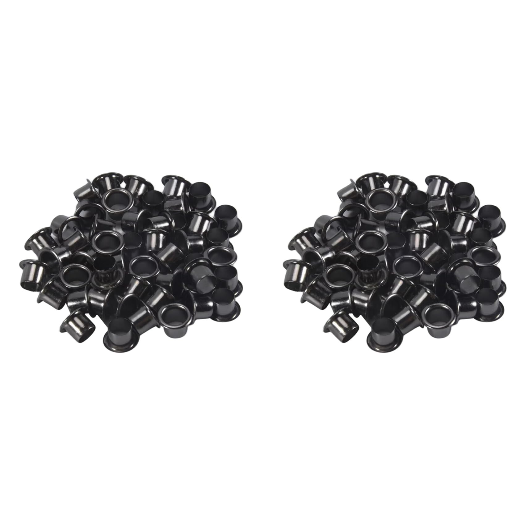Jnchdghwa Silver-Black 100Pcs Eyelets For Diy Kydex Sheath 6Mm Rivet Hand Tool Parts Eyelet Hole Punch Tool Kit