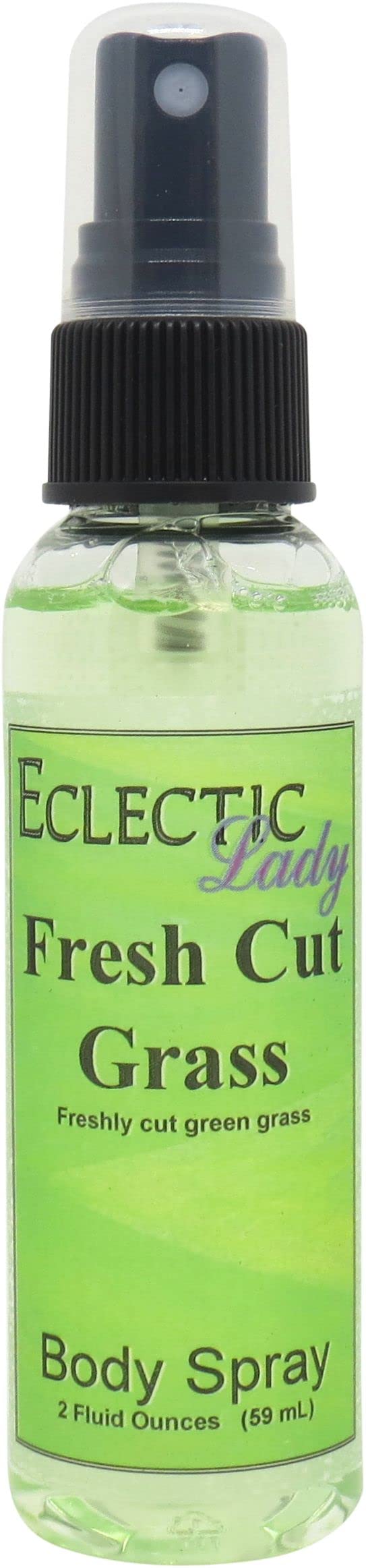 Eclectic Lady Fresh Cut Grass Body Spray, 2 ounces, Body Mist for Women with Clean, Light & Gentle Fragrance, Cologne with Soft, Subtle Aroma For Daily Use