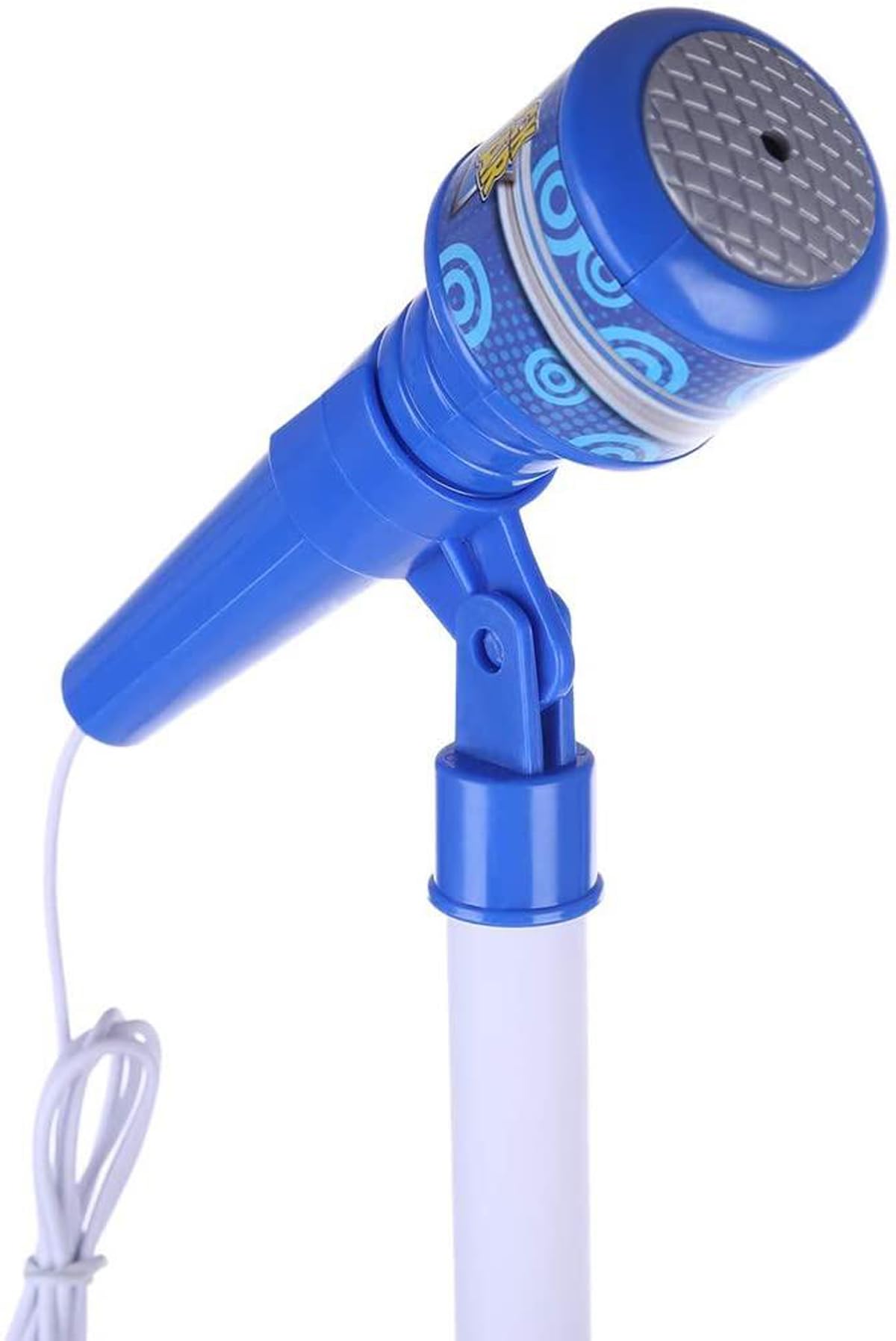 Chitarra Elettrica e Microfono con Asta Giocattolo Bambini Chitarra Rock Microfono Karaoke con Collegamento MP3 Smartphone Asta Regolabile Altoparlante Basi Musicali Chitarre Rock Elettronica (b)