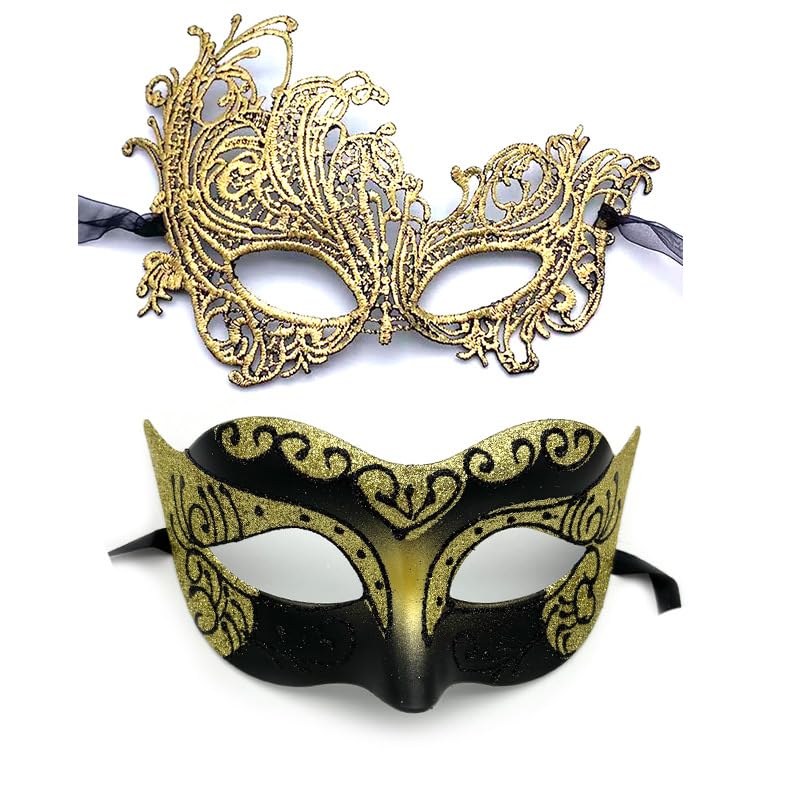HAJXXMM Men Women Venetian Mask