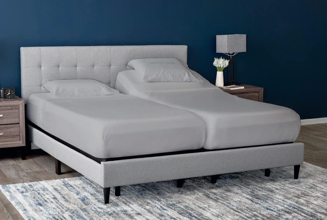 Split Sheet Set (5Pc) Split California King Sheets for Adjustable Beds 100% Egyptian Cotton 800 Thread Count Split California King Sheet Set, 15