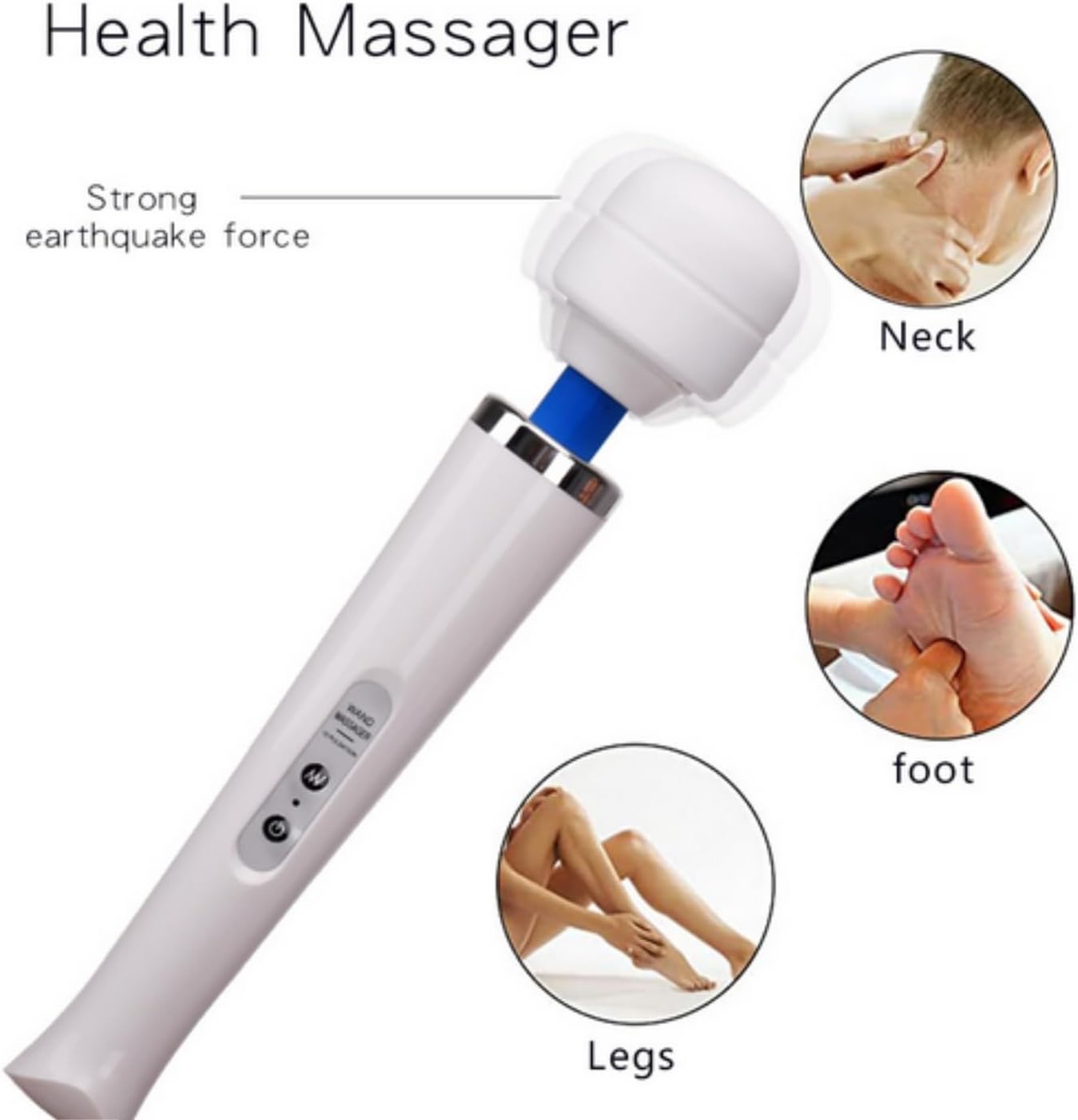 NUHUi 6X Massage Head Attachments Accessories Come with A Large Size Massager for Back - Image 5