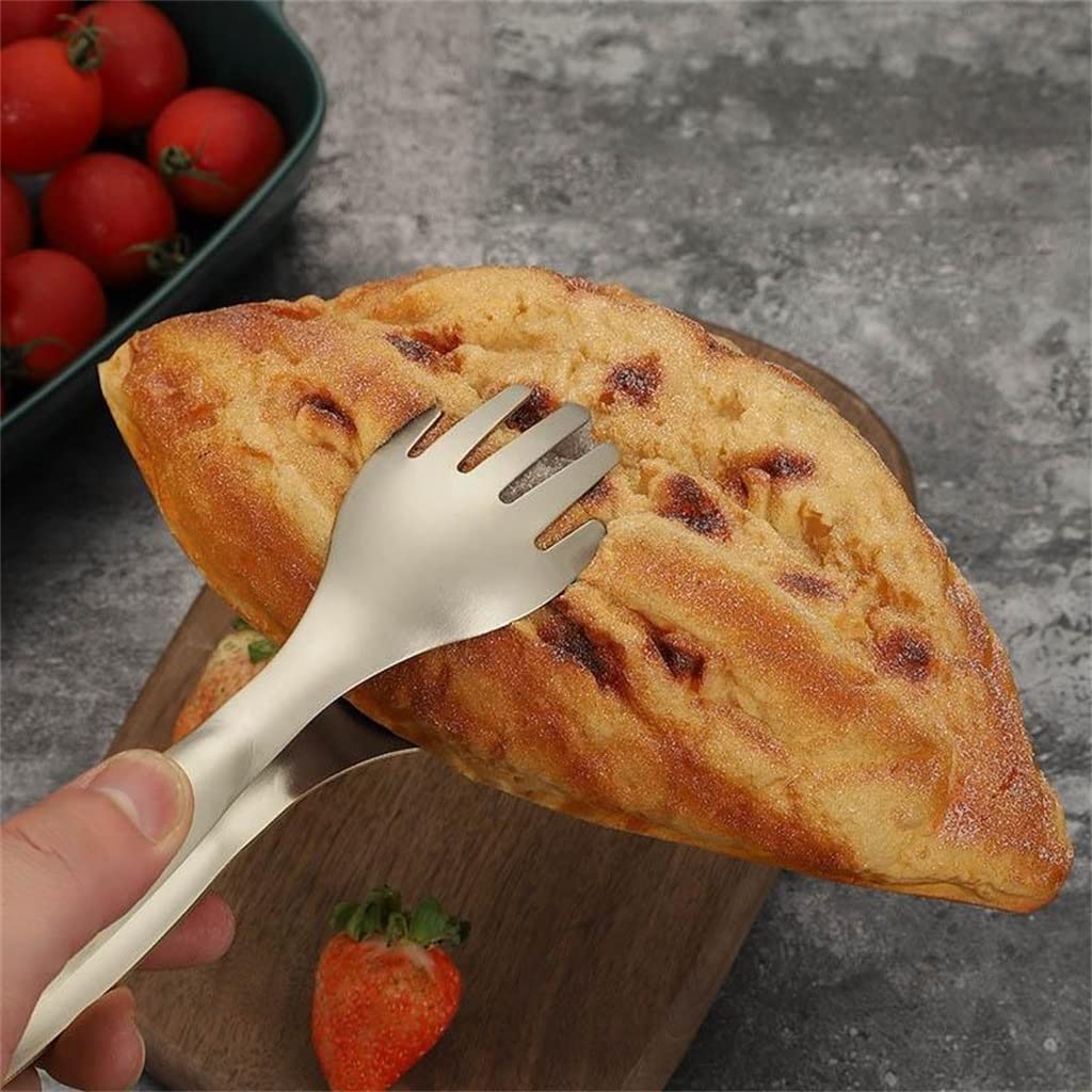 MRKU Paquete de 2 Pinzas para Servir Pan, Utensilios de Cocina para Barbacoa y Accesorios