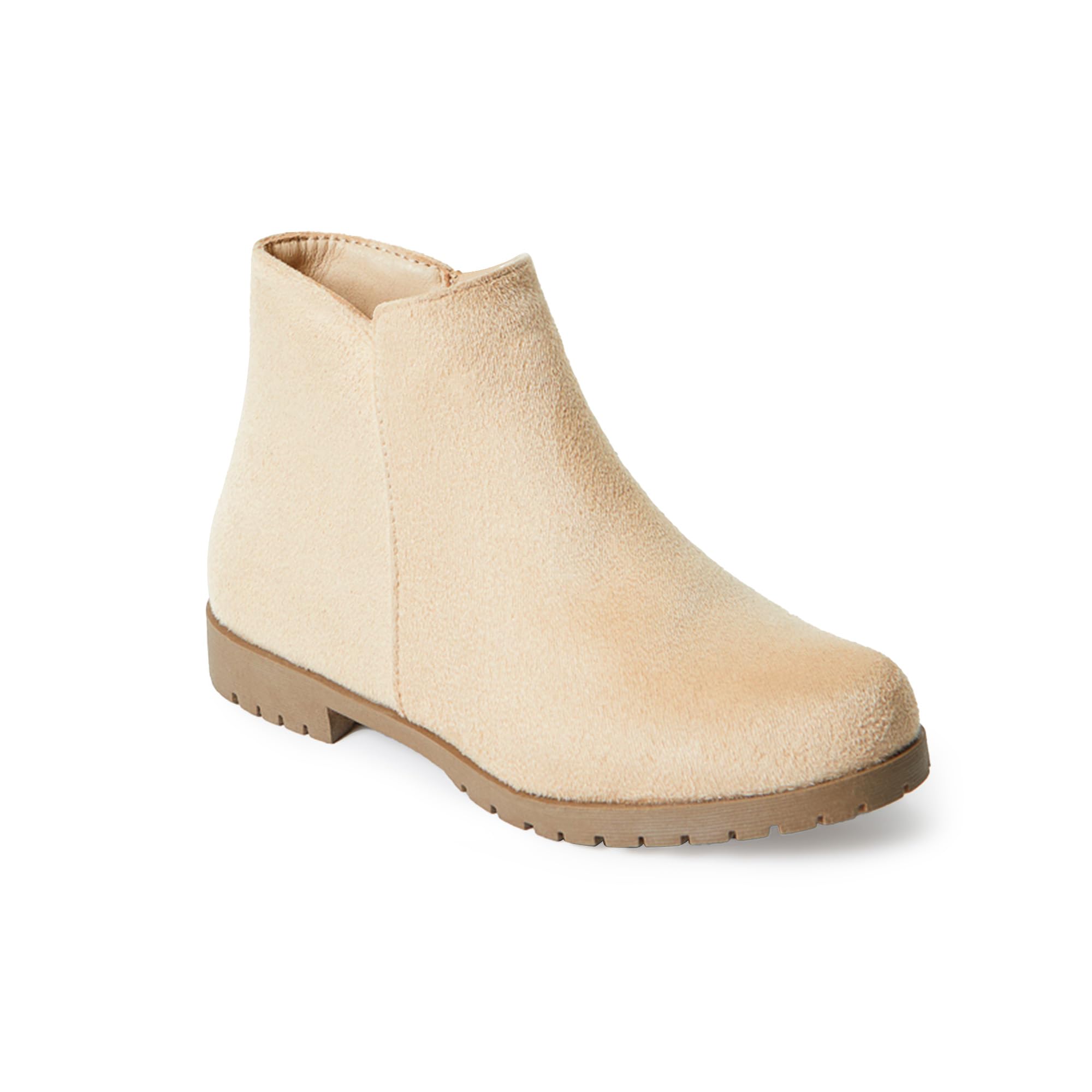 FabKids Girls Ankle Boots Short Booties Side Zipper Riding Boot Low Heels Dress Boot Shoes for Kids