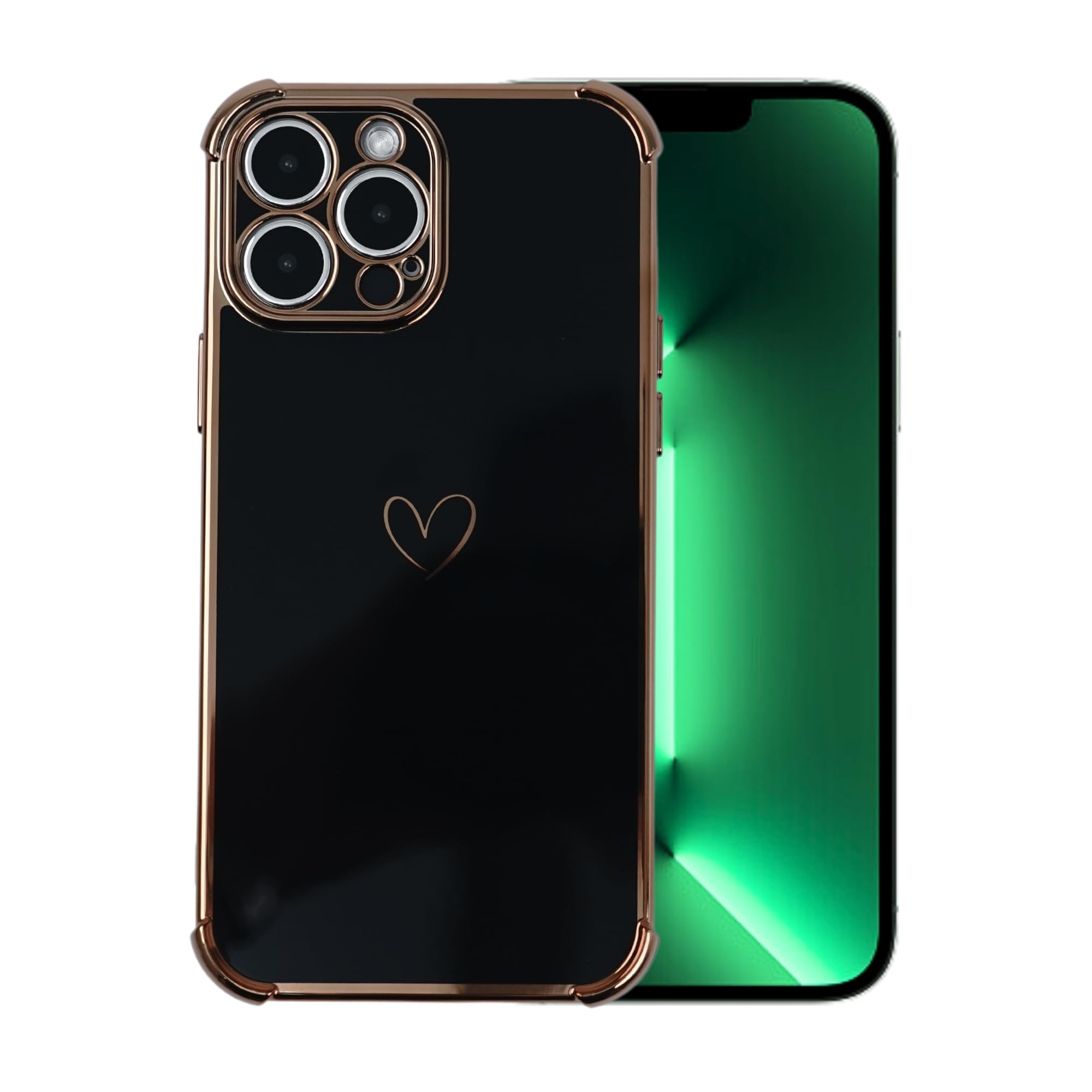 Amazon.com: Black Silicone Phone Case for iPhone 13 Pro Max Case