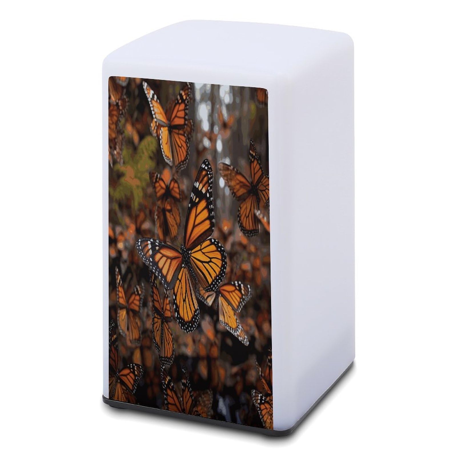 JTREHY Small Monarch Butterflies Table Lamps for Bedroom Minimalist Nightstand Lamp Water-Resistant Eye-Caring Table Lamp Modern Bedside Table Lamps for Living Room Bedroom Office
