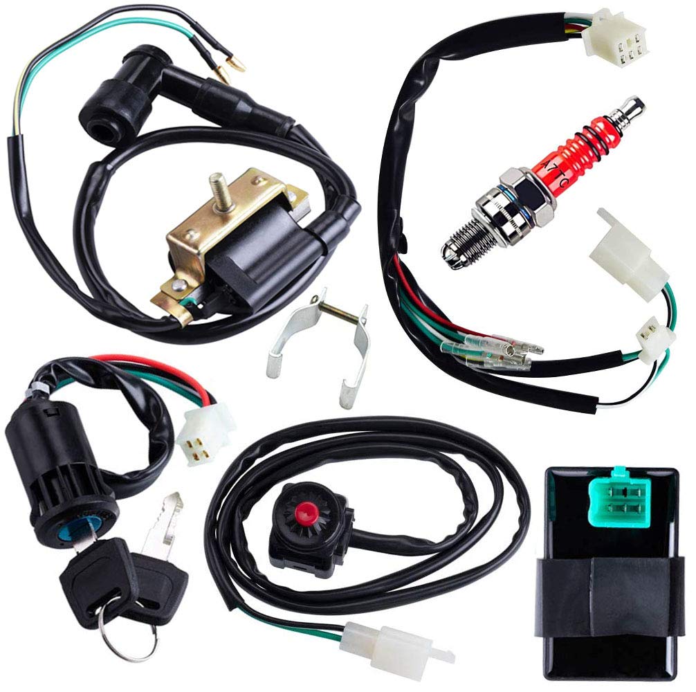Buy Wiring Loom Harness Kill Switch Key Switch 2Wire Ignition Coil CDI