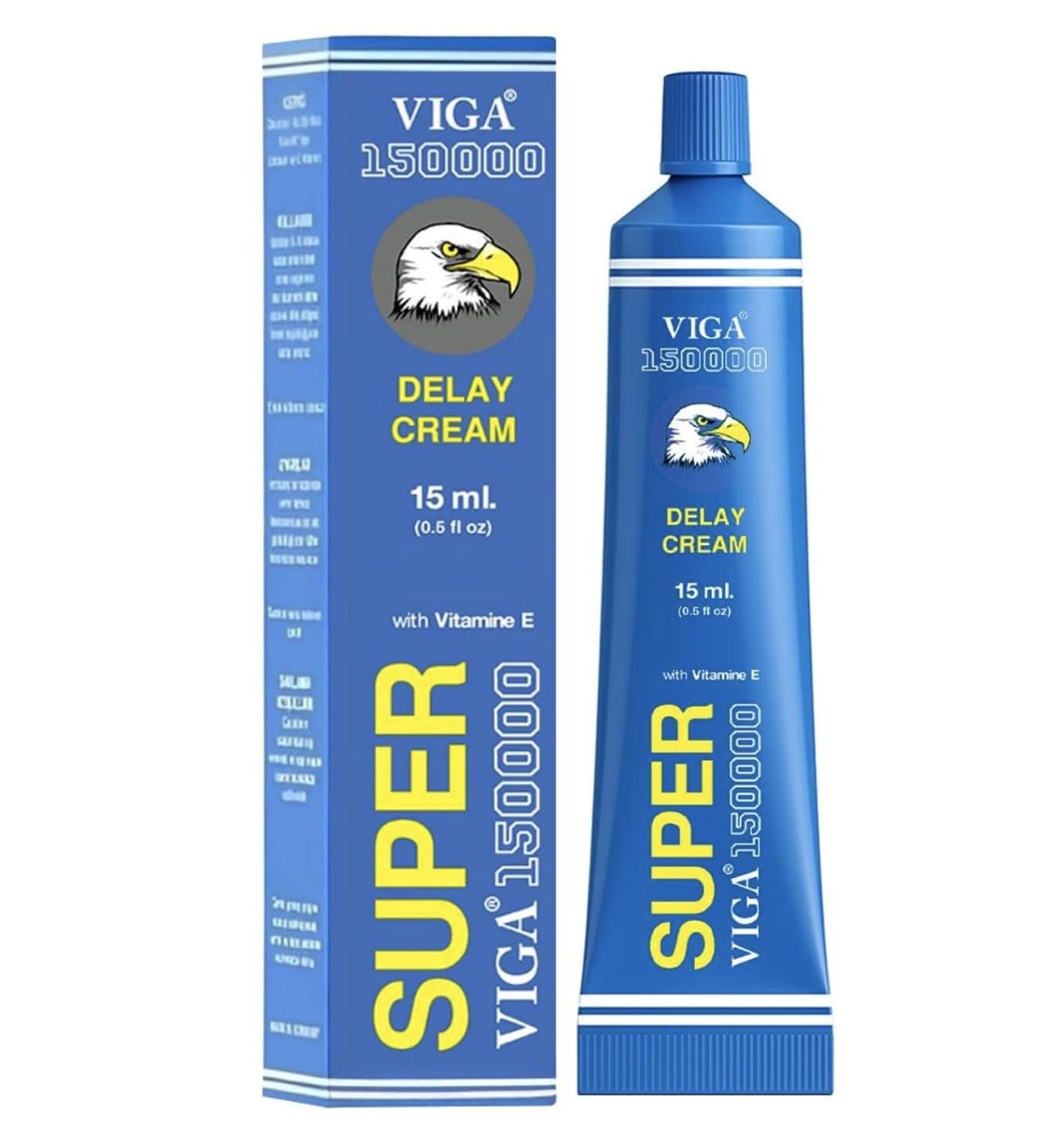 (Pack of 2) Super Viga 150000 Delay Cream for Men - Effective Desensitizing Formula - Keep it Hard, Retard Ejaculation & Improve Performance - 0.50 Fl Oz (Pack of 2)