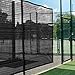 Vermont Tennis Court Wind Screen & Privacy Screen Windscreen | 6’ x 60 or 6’ x 40’ Tennis Court Shade Cover – Green, Navy or Black [Optional Logo] (Without Logo, Black, 60ft x 6ft)