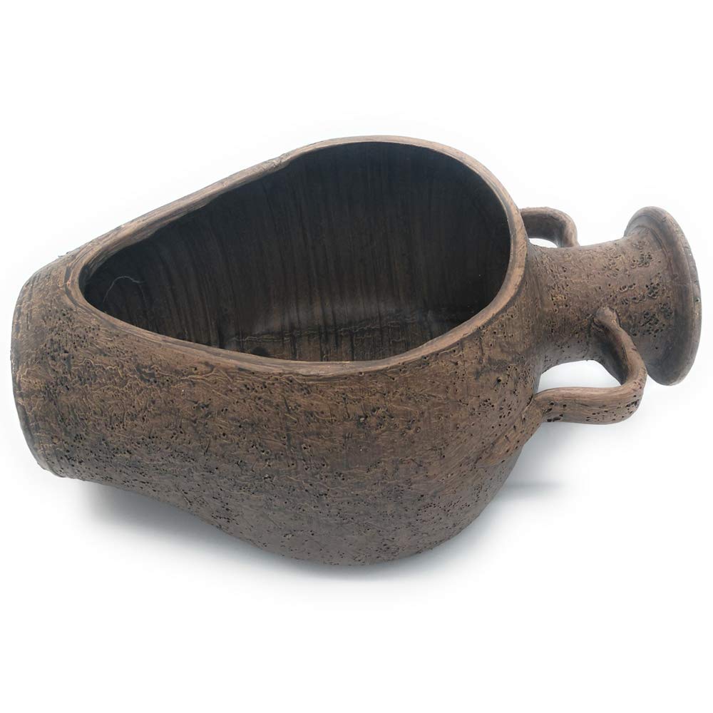 Maceta de barro rustica CANTARO TUMBADO G exterior e interior 38 cm