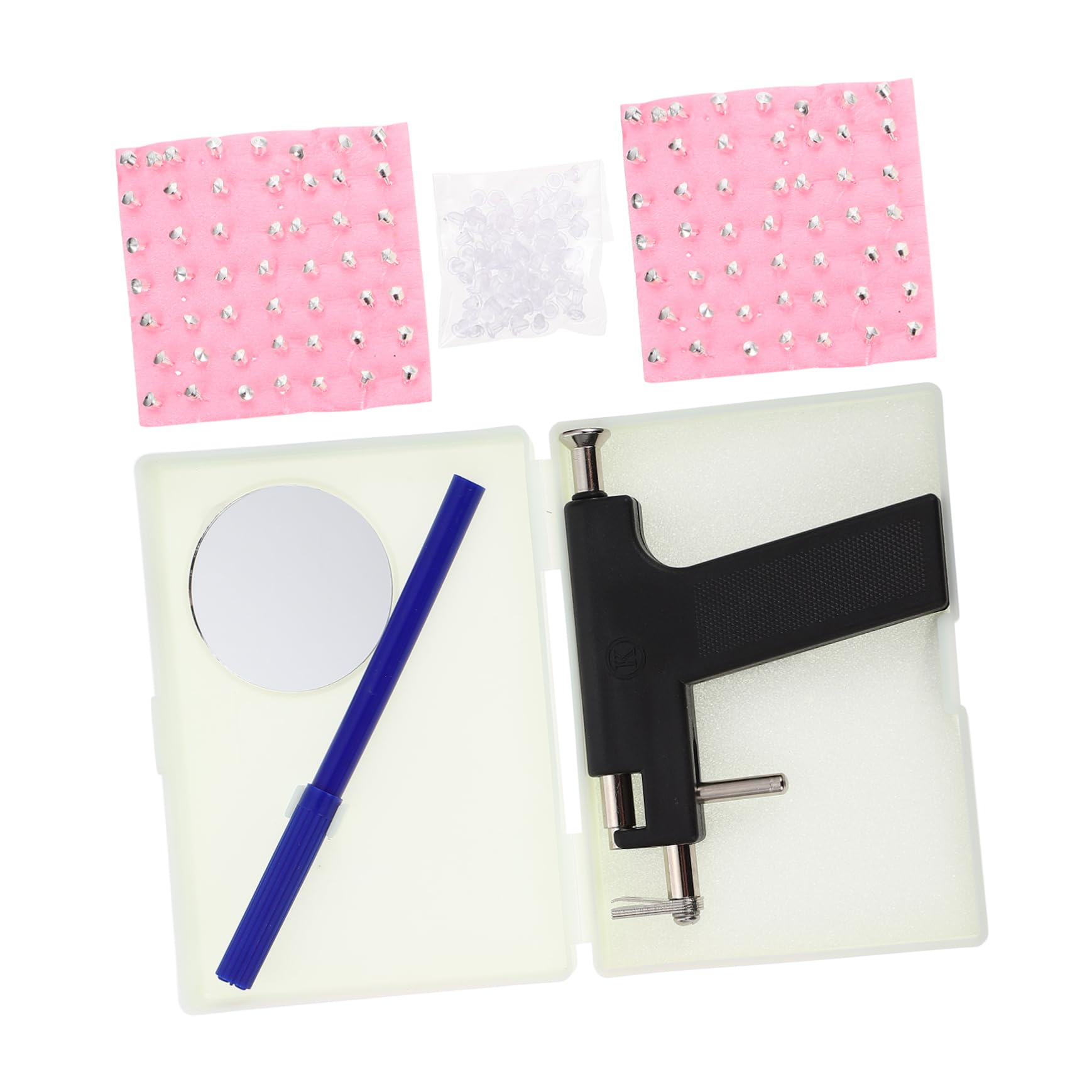 Ipetboom Piercing Tool Set Ear Piercing Machine Earring Studs Easy to Use for Home or Professional