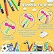 mciskin Bleistift Fidget Spielzeug Spinner,Fidget Bleistift Topper,Bleistift-Fidgets aus Kunststoff,Bunte Fidget Pen Flipper Assorted Fidget Tool Spinner zur Befreiung von Angstzuständen(12Stück)