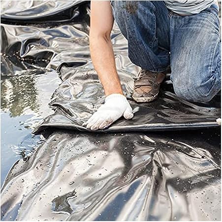 Image MAHFEI Rubber Pond Liner, Heavy Duty Pond Liner HDPE Pond Plastic Liner for Koi Ponds, Streams, Water Gardens And Fountains (Color : Black/0.55mm, Size : 1.5x50cm) Image MAHFEI Rubber Pond Liner, Heavy Duty Pond Liner HDPE Pond Plastic Liner for Koi Ponds, Streams, Water Gardens And Fountains (Color : Black/0.55mm, Size : 1.5x50cm)
