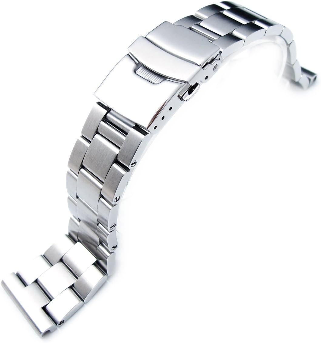 20mm Solid 316l Stainless Steel Super-O Boyer Straight End Watch Band