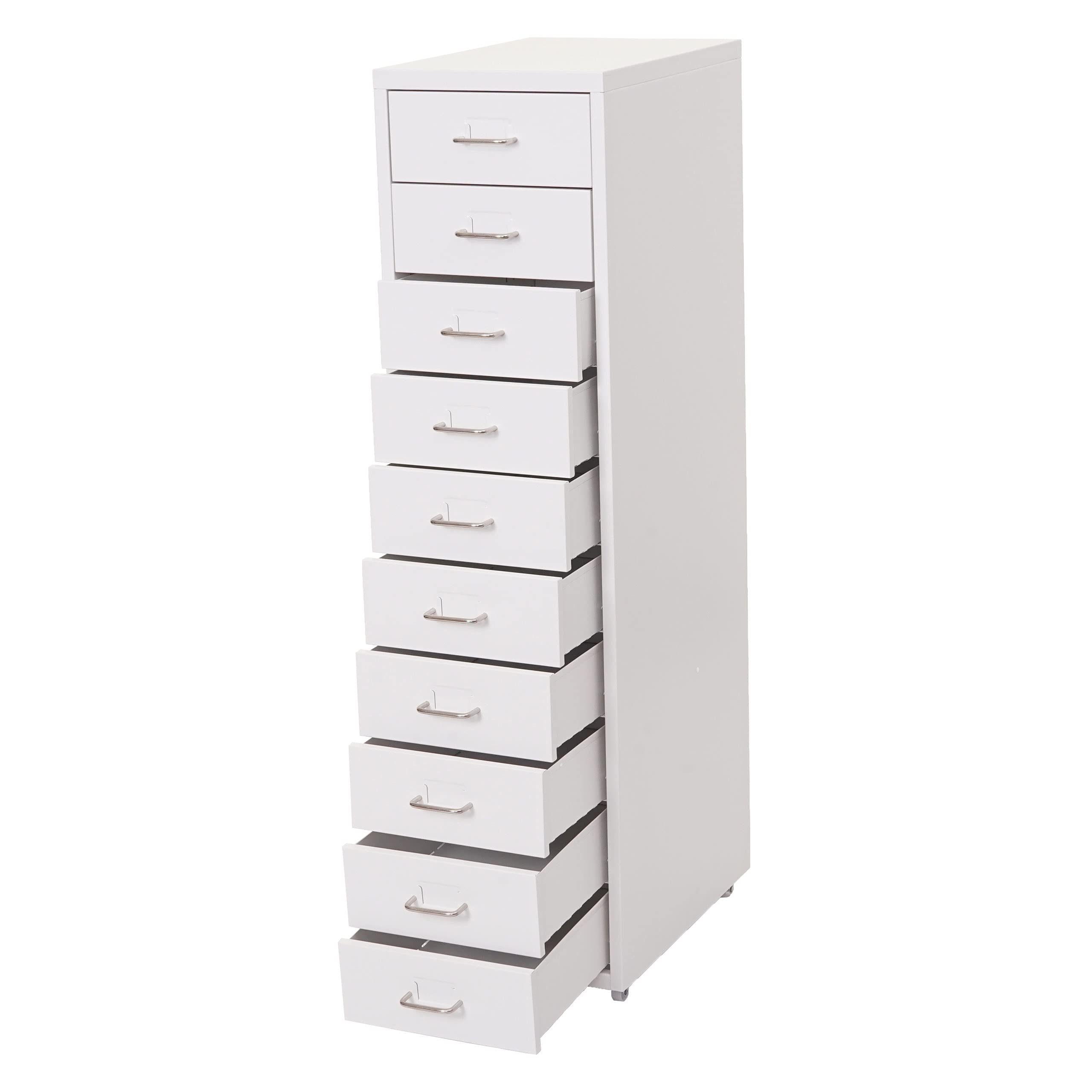 Boston T851 Junta de Ruedas 110 x 28 x 41 cm, 10 cajones, Blanco