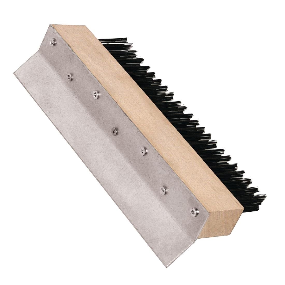 chiner Cepillo para Horno de Pizza con Mango de Madera | 254 mm de cepillo, Mango de 96,5 cm, Agarre cómodo, Material natural