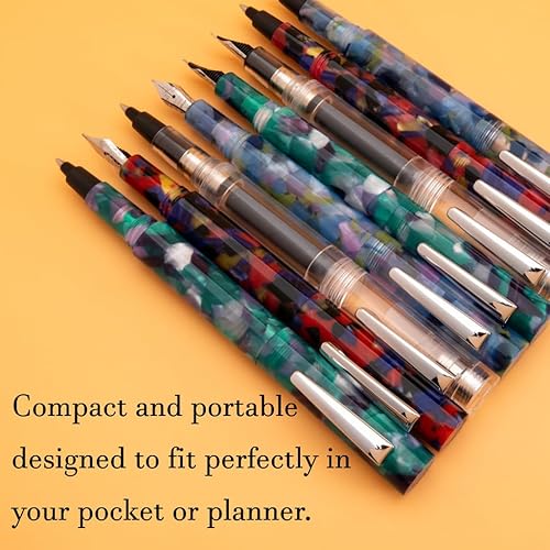 Miniatura 6 de MONTEVERDE USA MVP - Pluma estilográfica, cartucho, cuentagotas (diamante transparente), punta fina, exquisito bolígrafo de lujo para hombres y