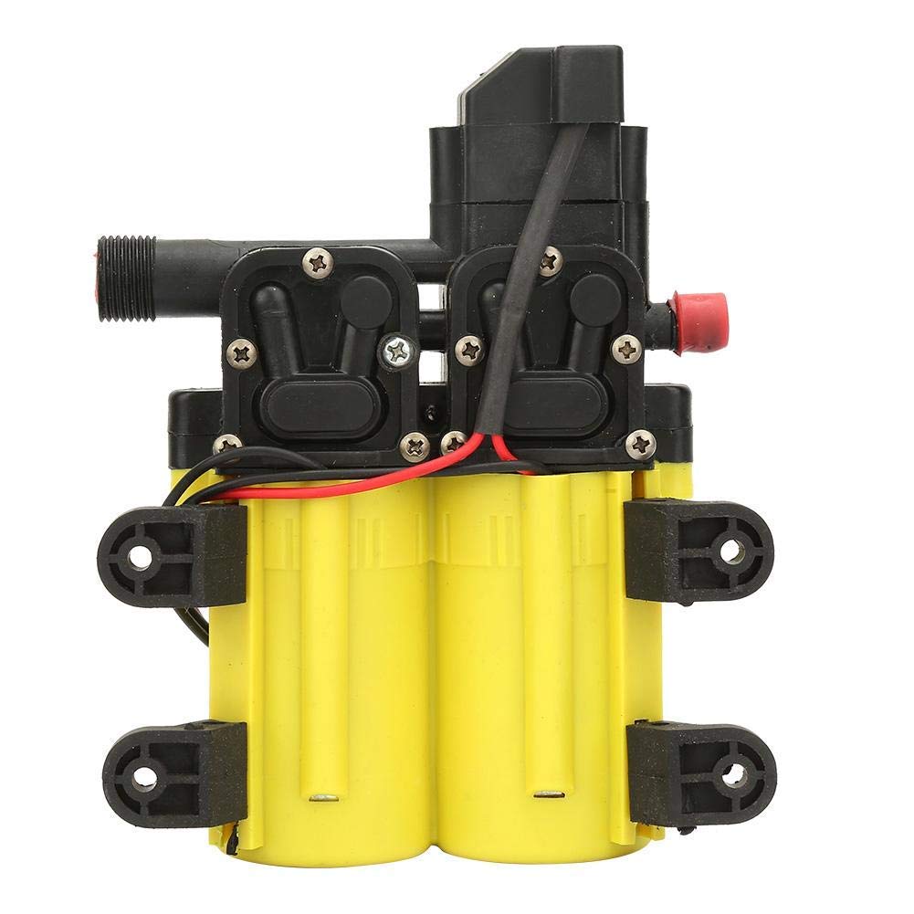 Elektrische Autowaschpumpe, 3208 12V 100W Hochdruckreiniger Doppelsaugende Pumpe Elektrische Selbstansaugende Hochdruckwasserpumpe für Wohnwagen, Booten, Autos