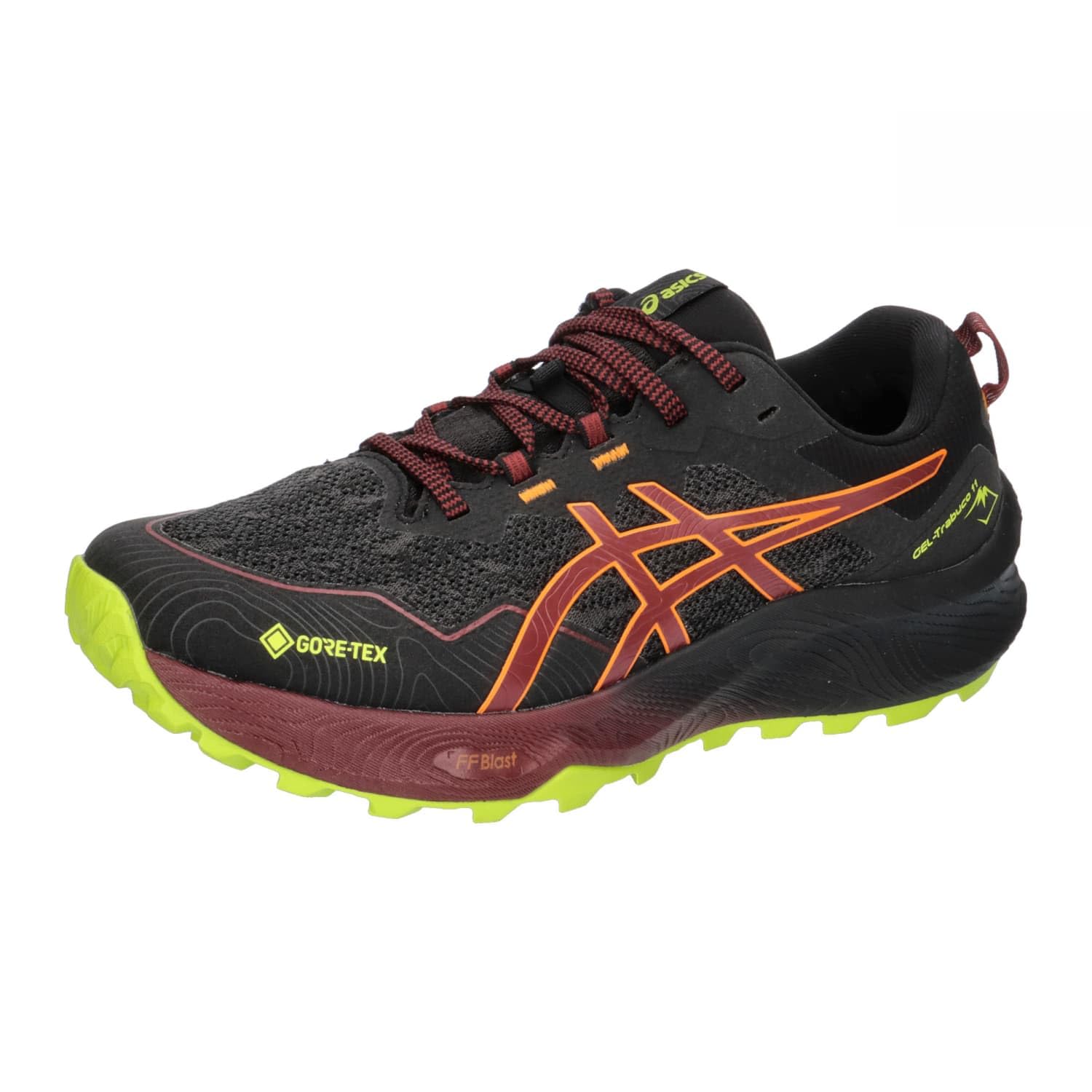 ASICS Fujitrabuco 11 GTX Hombre Zapatillas de Trail Running Negro Rosso