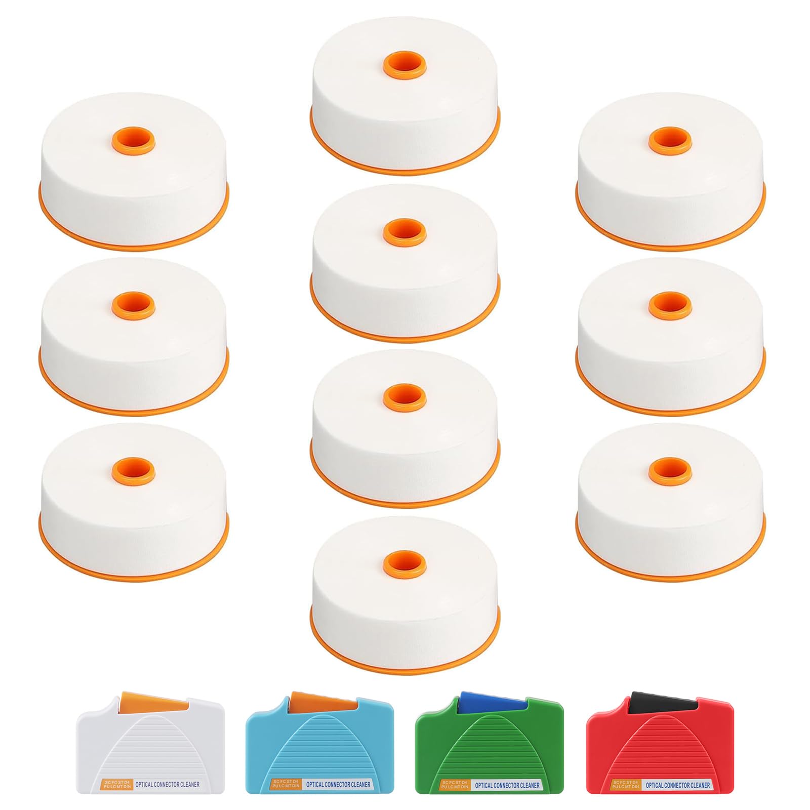 Duogalia 10-Pack Replacement Cleaning Tapes, Replacement Cleaning Core for Fiber Optic Cleaning Box Cleaner Cassette