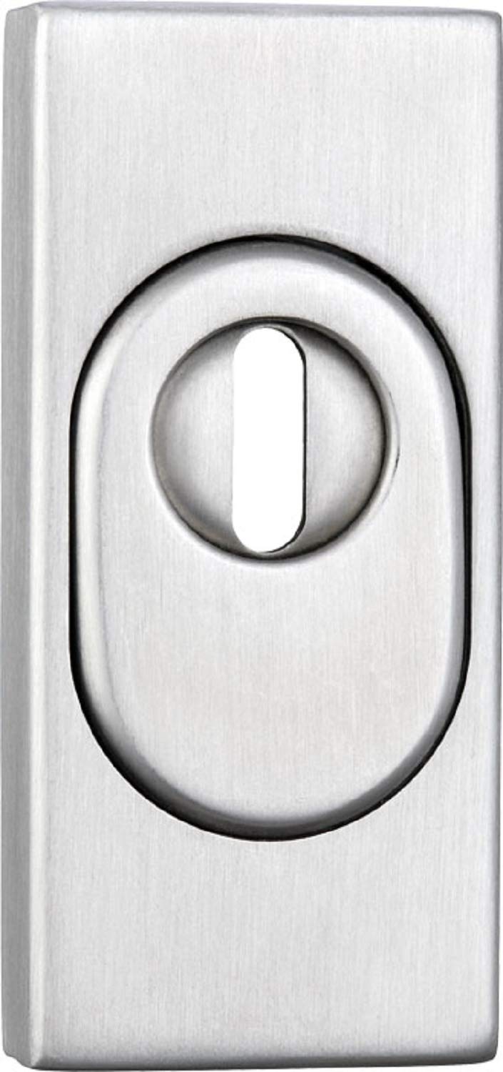 ToniTec ZA - Roseta de protección Tapa Cerradura Puerta, Rectangular, 14 mm