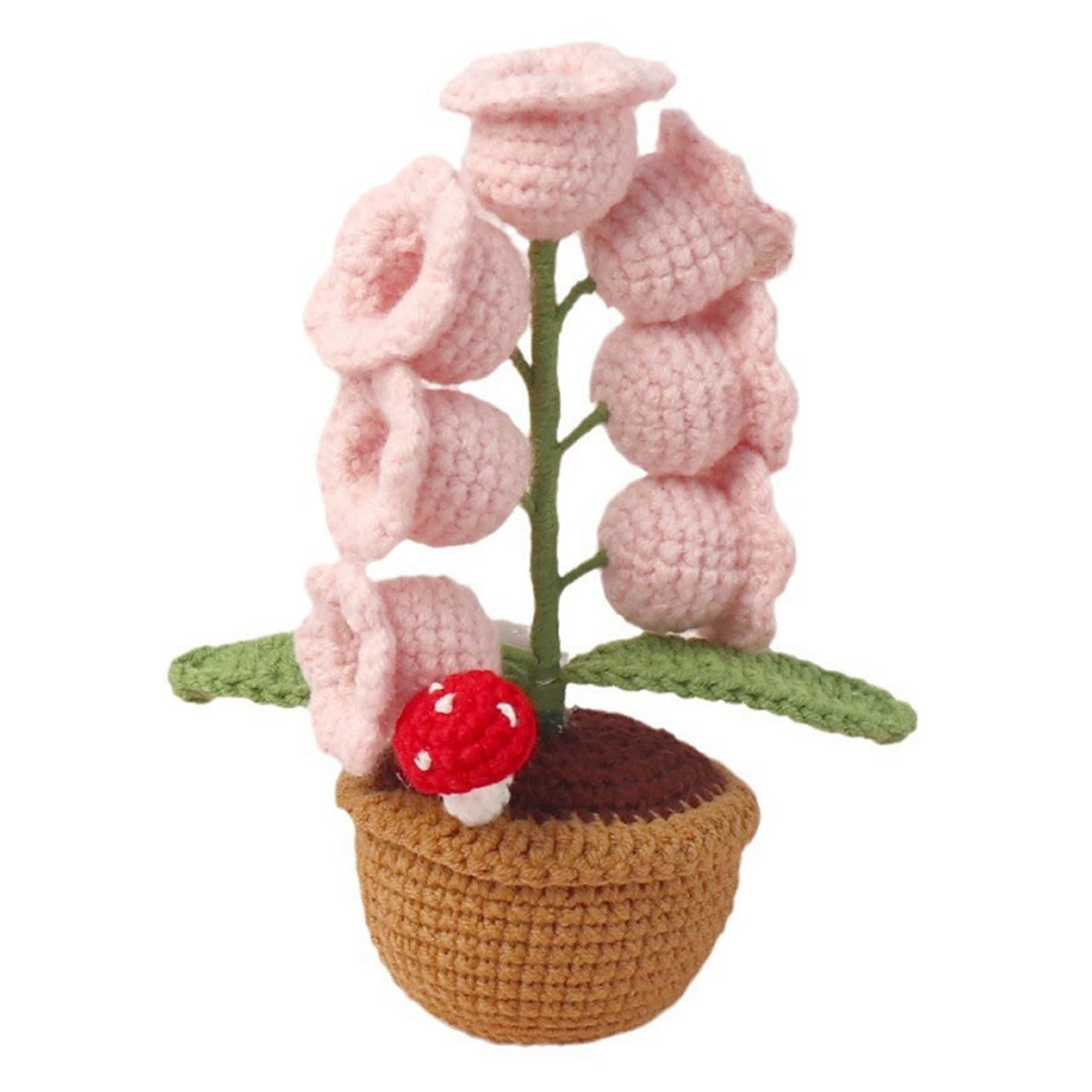 Striegro Lily Of The Valley Lamp - 7 Flower Night Light with Warm Glow, Vintage Crochet Flower Lamp for Bedroom Desk Decor, Cozy Favor..
