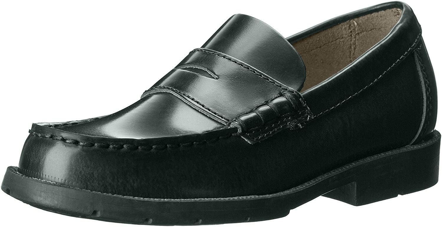 Academie Gear boys Uniform Dress Shoe, Black, 10.5 Wide Little Kid US