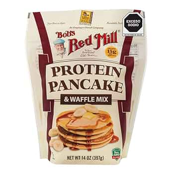 pancake* Protein Pancake & Waffle Mix, Whole Grain, 14 oz (397 g)