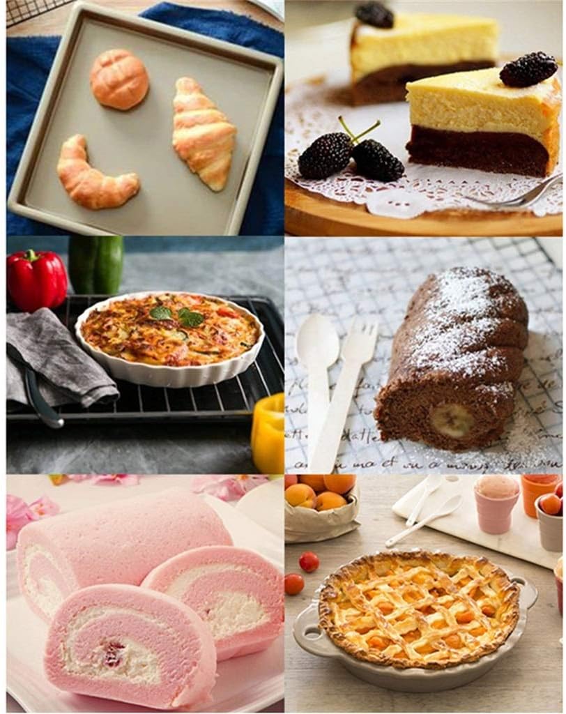 Baking Dish, Cake Mould Muffin Cake Roll Cookie Mold Not Sticky Square Home (Size : 35×25×5cm)