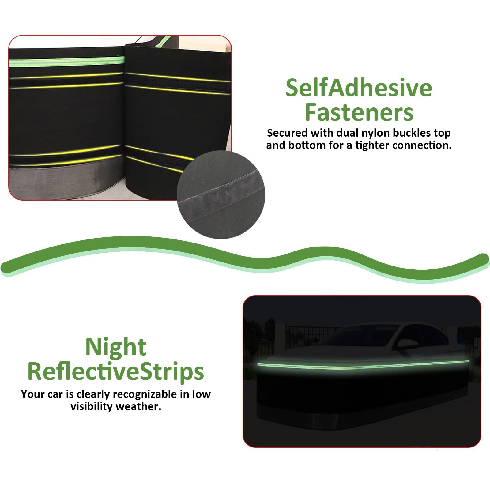 Kit de rodapié para autocaravanas – Aislamiento de fibra de alta densidad con malla de hierro inferior, resistente al viento, tiras reflectantes para autocaravanas y casas móviles