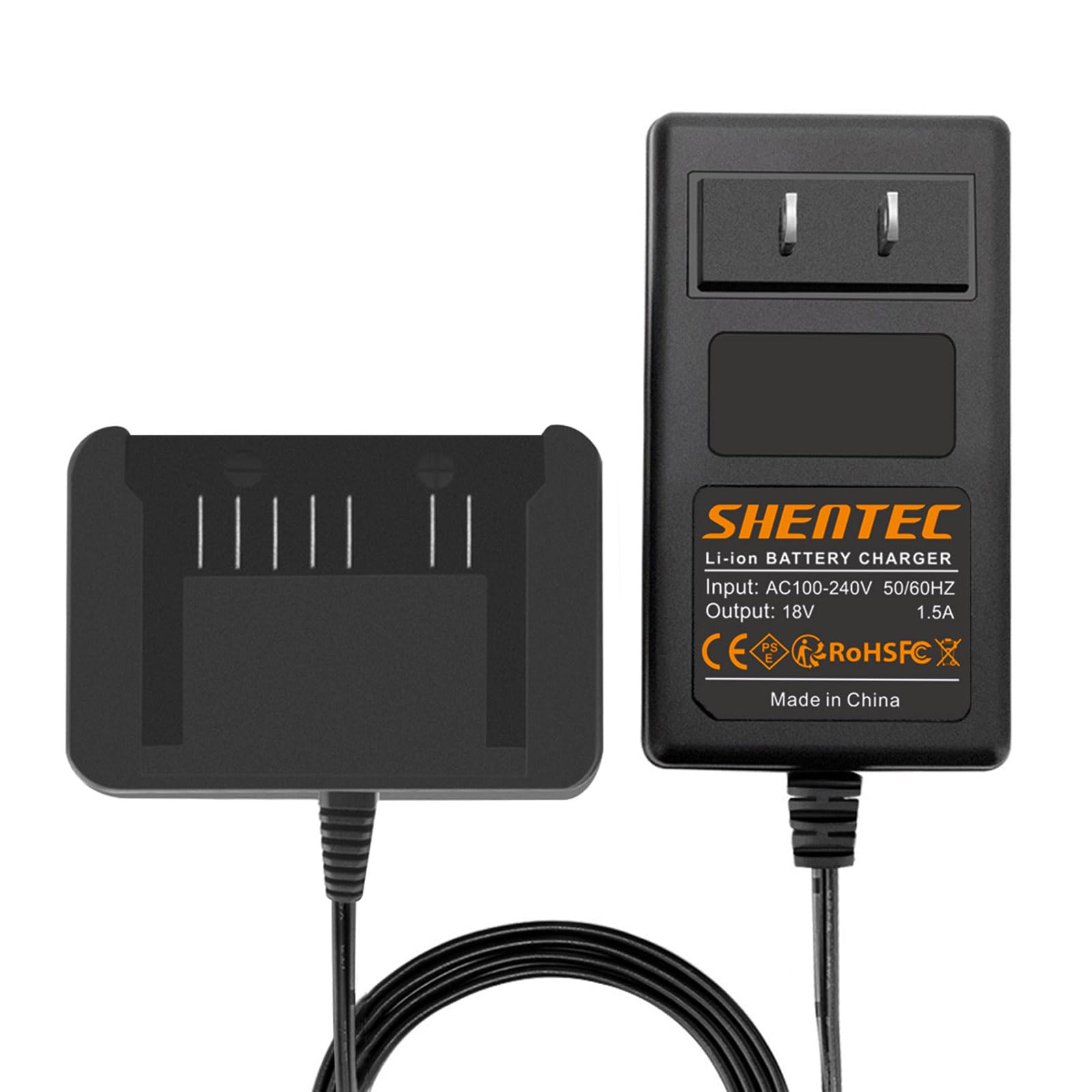 Shentec 18V Li-ion Battery Charger Compatible with Hitachi 18V 339782 BSL1830C BSL1815X BSL1815S BSL1830 330139 330557 Li-ion Slide Style Battery