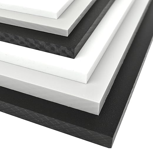 Black HDPE Boat Board, Marine Grade Plastic Sheet 3/4" Thick, Nominal Size 12" x 27", High Density Polyethylene Panel