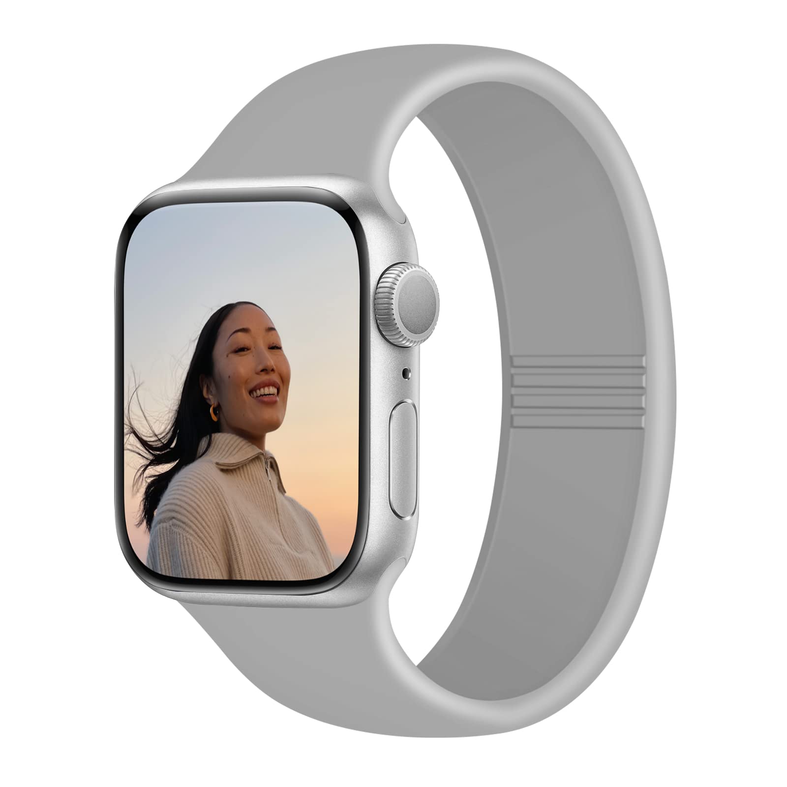 FRESHCLOUD コンパチブル Apple Watch バンド 38mm 40mm 41mm 42mm 44mm 45mm アップルウォッチ バンド iwatch バンド スポーツバンド 交換ベルト シリコン素材 apple watch series 9/8/7/6/5/SE対応 ソロループバンド スポーツループ
