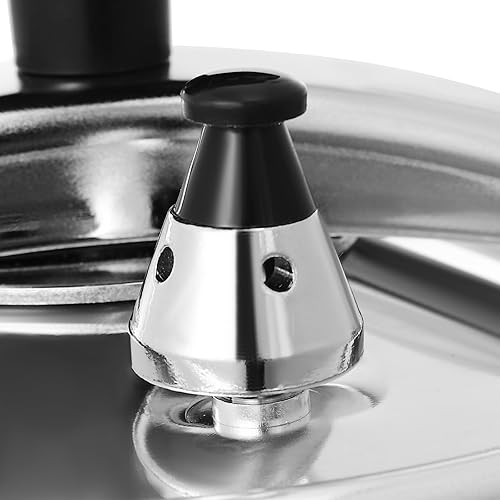 Miniatura 7 de Olla a presión, olla a presión de aluminio, capacidad de 3L3.17 cuartos de galón para fuego abierto, inducción, eléctrica, gas (3L3.17Qt)