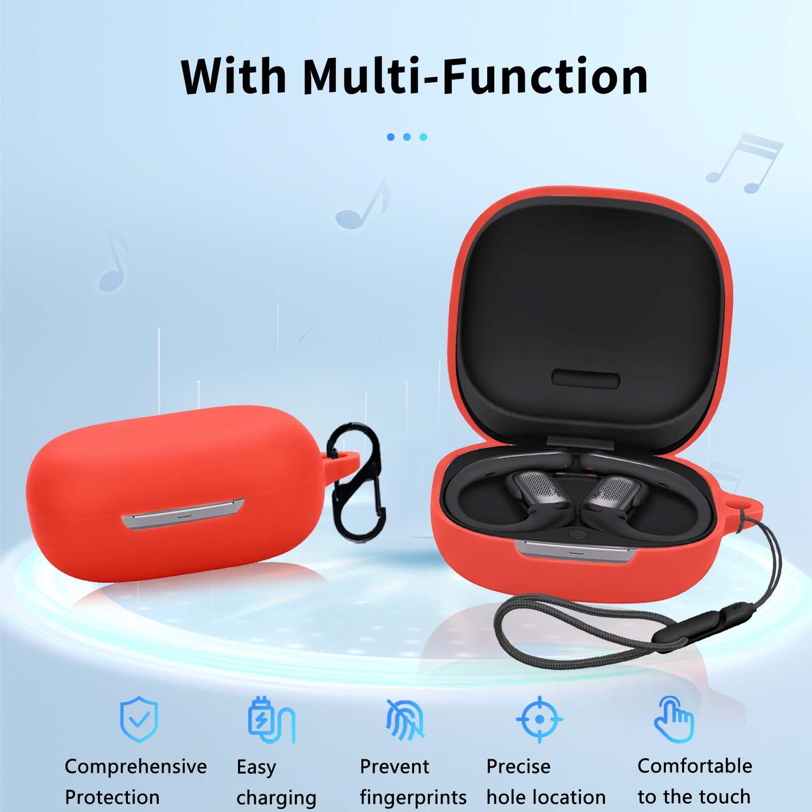 Amazon.com: for Shokz OpenFit Pro Case Cover,NOUKAJU Earphone