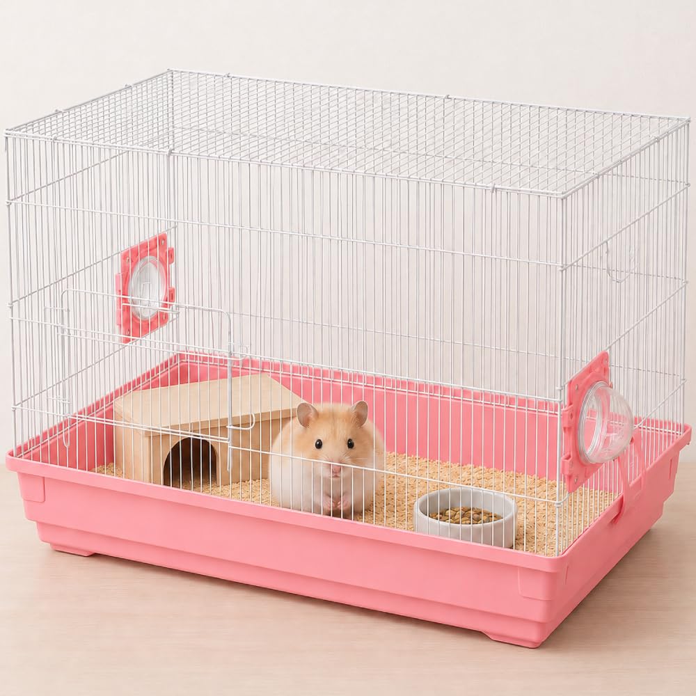 Amazon | ハムスター ケージ 大型 幅57.5cm 金網タイプ 小動物ケージ