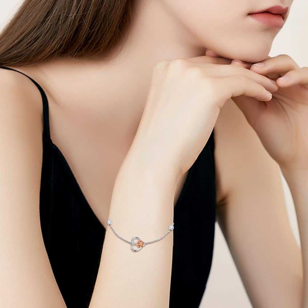 Amazon | LONAGO 925スターリングシルバー ローズフラワー