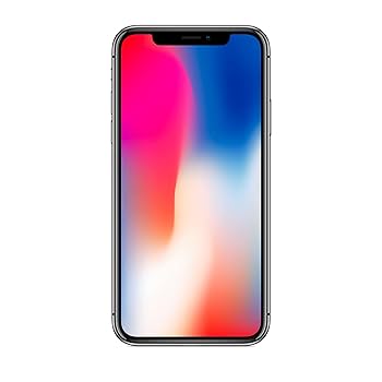 Apple iPhone X, US Version, 256GB, Silver - AT&T (Renewed