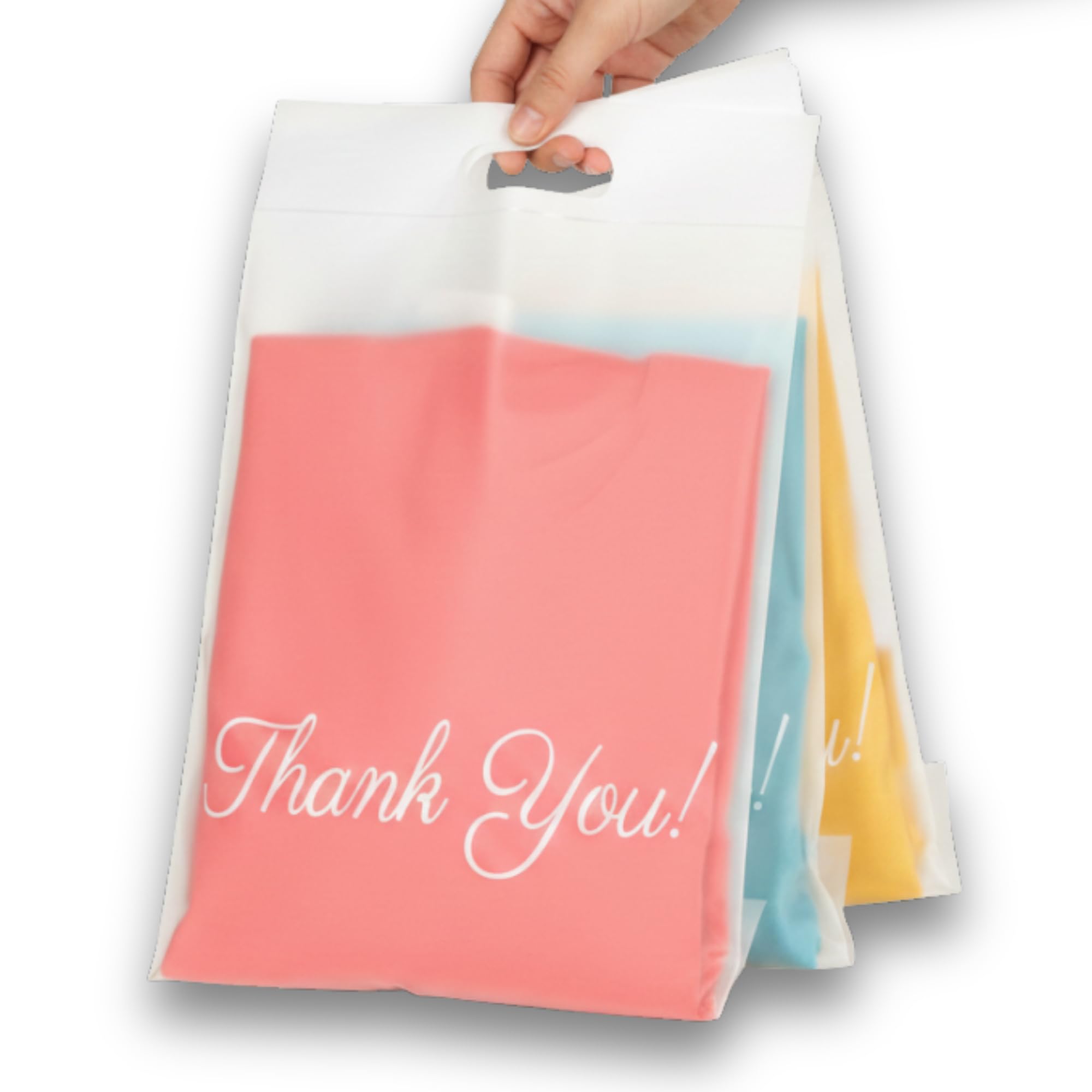 – Frosted T Shirt Bags 10X13, Clear For Packaging, Package Bags, Packaging Small Business, Shipping With Handle,