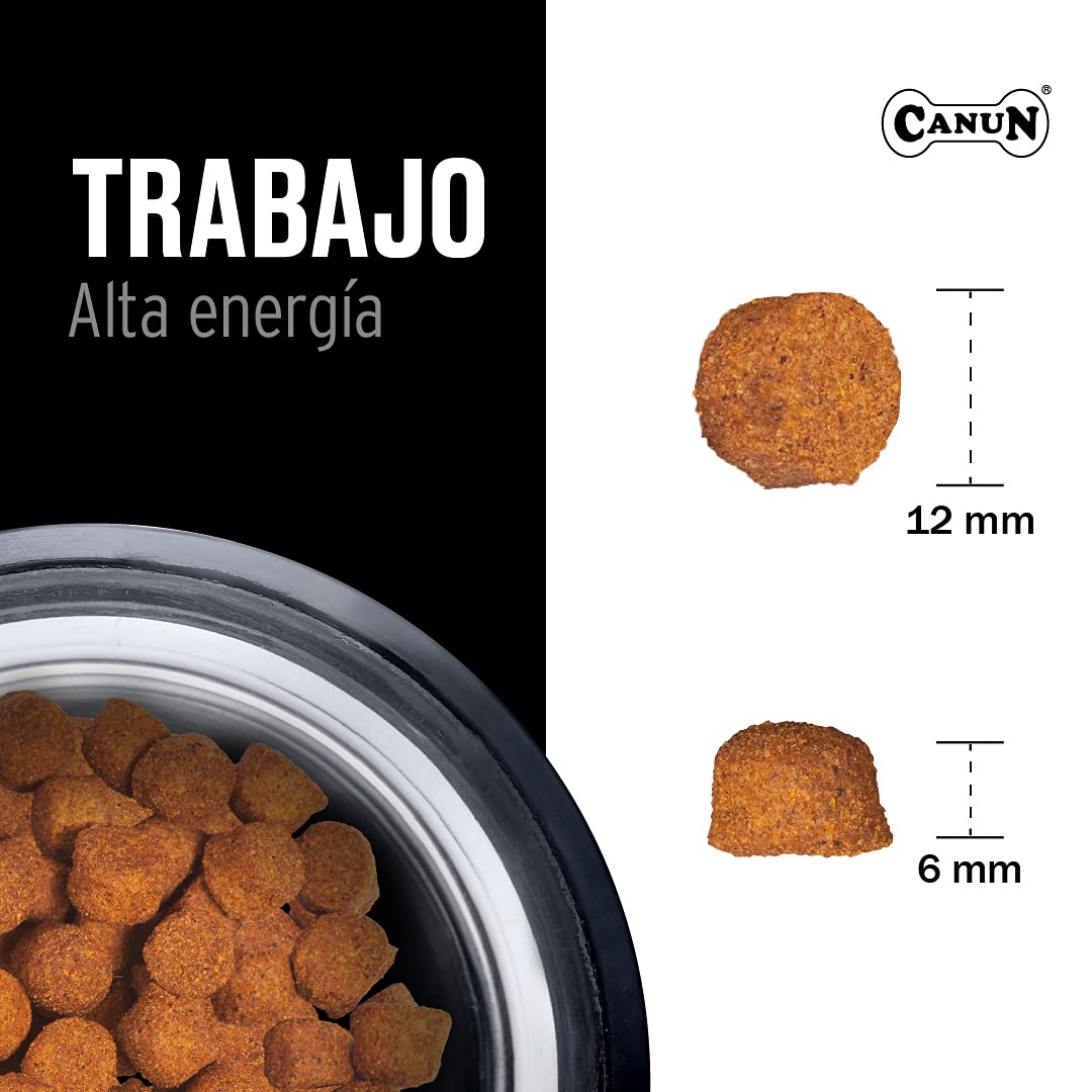 Pienso para Perros Adultos para Todas Las Razas y tamaños Rico en Pollo Alimento seco para Perros 20 kg Canun Trabajo