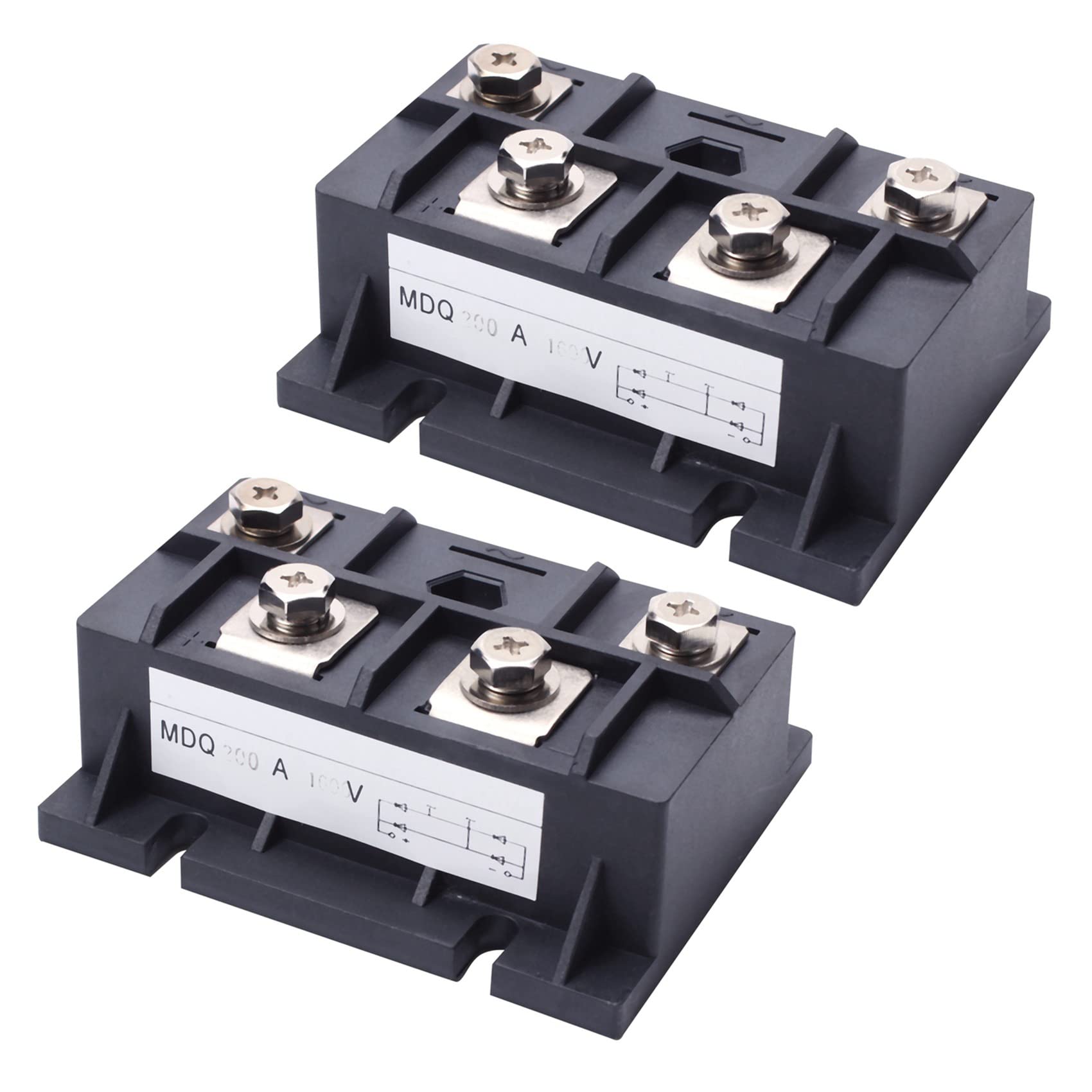 2 módulos de diodos monofásicos MDQ-200A de 200 A 1600 V